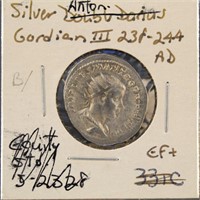 Roman Ancient Coin Gordian III 238-244 AD silver