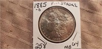 1885O Morgan Dollar Full Strike MS64