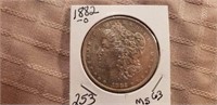 1882O Morgan Dollar MS63