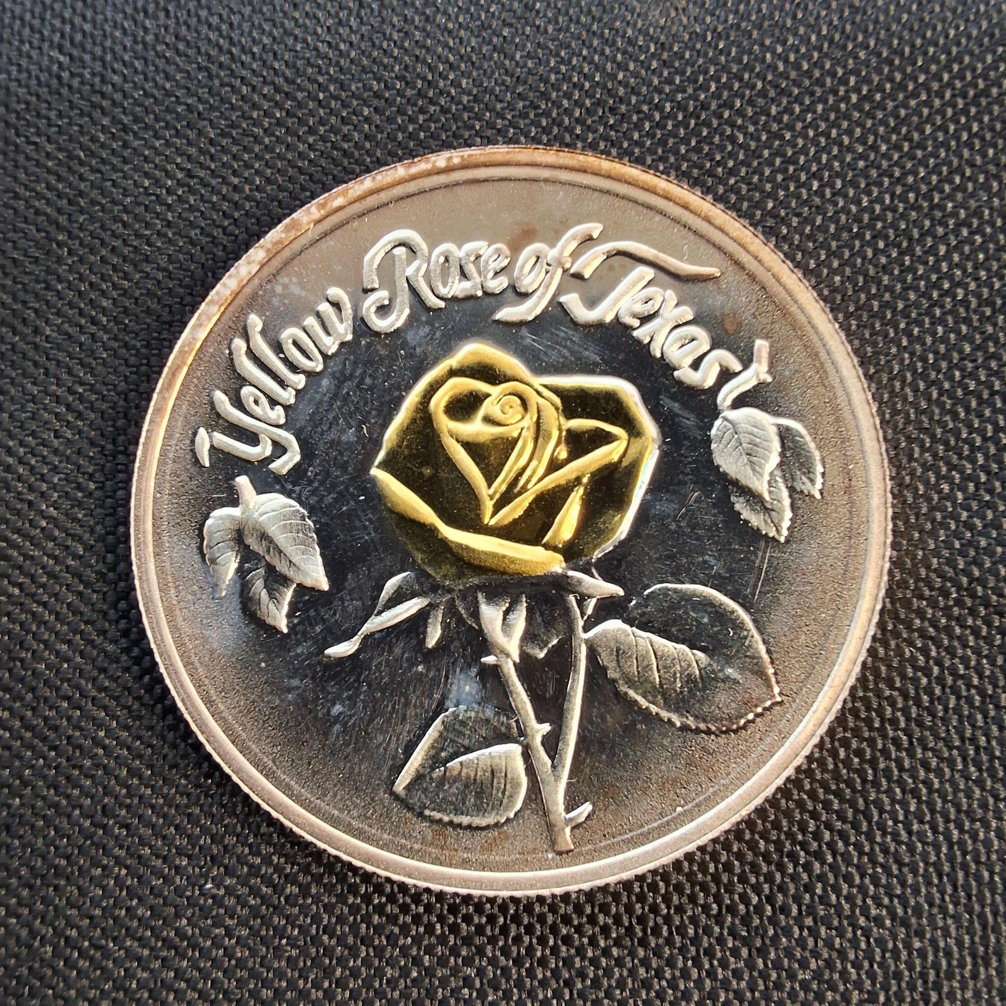 YELLOW ROSE OF TEXAS MEDALLION