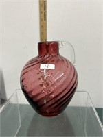 Vintage Pilgrim Glass Cranberry Jug/Vase