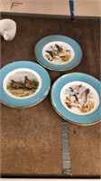 Set of 3 Collectible Bird Plates