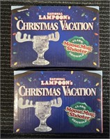 (2) Mini Christmas Vacation Moose Mug Shooters