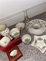 Lenox bowls, chip and dip bowl, vase, and more.