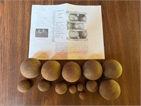 Lot of 13 Cannon Grapeshot Balls