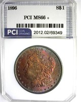 1896 Morgan MS66+ LISTS $625