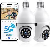 NEW $65 2PK Lightbulb Security Cameras