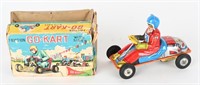 JAPAN TIN FRICTION GO KART w/ BOX