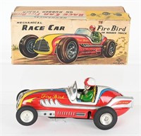 JAPAN TIN WINDUP FIRE BIRD RACE CAR w/ BOX