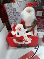 2 Sleds & Santas / Card Holder