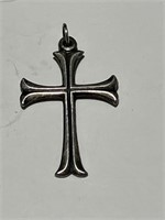Antique Sterling Silver Cross Pendant