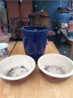 3 Large Flower pots  look at pictures