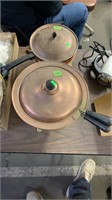 2 COPPER CHAFFING DISHES