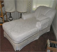 Clarendon Natural White Chaise Lounge