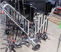 (10) MUSIC STANDS W/ROLLING RACK