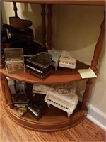 Collection of pianos- Lucite, trinket boxes etc