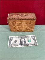 1904 WOODEN POST CARDS BOX