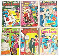 (6) DC LOIS LANE 12c COMICS 1968 - 1969 MIX
