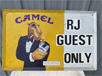 Tin Camel sign-27x17”