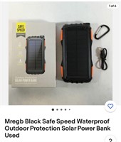 Mregb Black Safe Protection Solar Power Bank