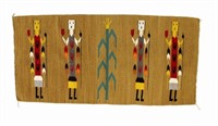 Navajo Female Yei or Yeibichai Hand Made Wool Rug