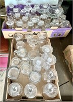 2 large flats of bar glassware