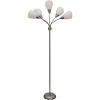 Mainstays 5-Light Multihead Floor Lamp, Silver