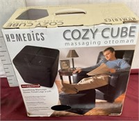 NIB Cozy Cube Massaging Ottoman By HoMedics