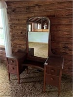 Antique Berkey and Gay furniture Wooden Vanity