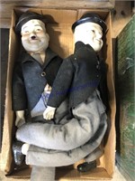 Laurel and Hardy dolls