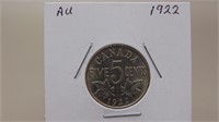 1922 Canadian Nickel A U
