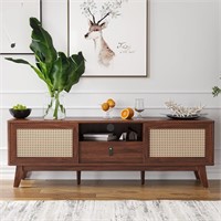 Boho Natural Rattan TV Stand  59 Inch.