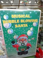 Musical Bubble Blowing Santa