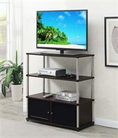 151239es Designs2go Highboy Tv Stand, Espresso & B