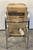 (4) Med Choice Dual Release Folding Walkers