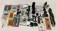 Lot of gun supplies scope covers gun grease parts