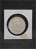 1954 D Franklin Half Dollar