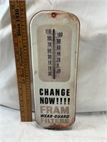 Antique Fram Filters Thermometer