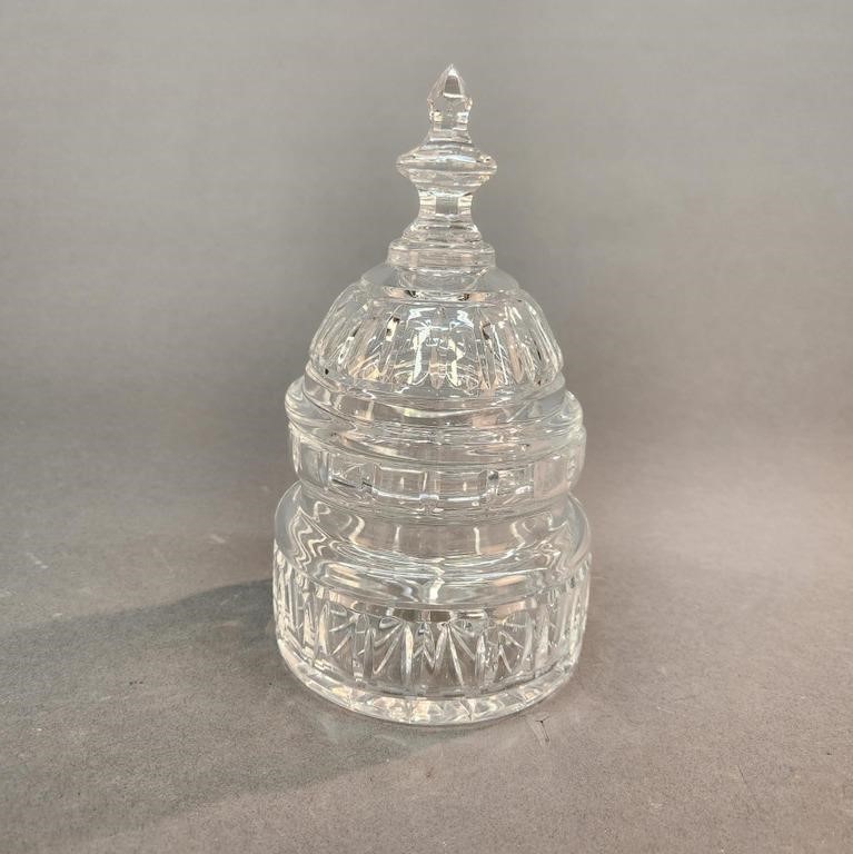 Waterford crystal U.S. Capitol dome biscuit jar
