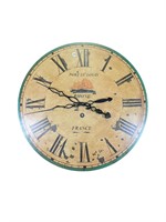 Port St. Louis Rhone Frane Wall Clock