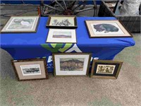 QTY OF FRAMED PICTURES, PRINTS & TAPESTRIES