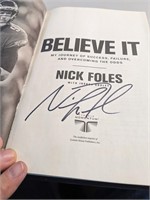 Nick Foles Believe It Signed Book