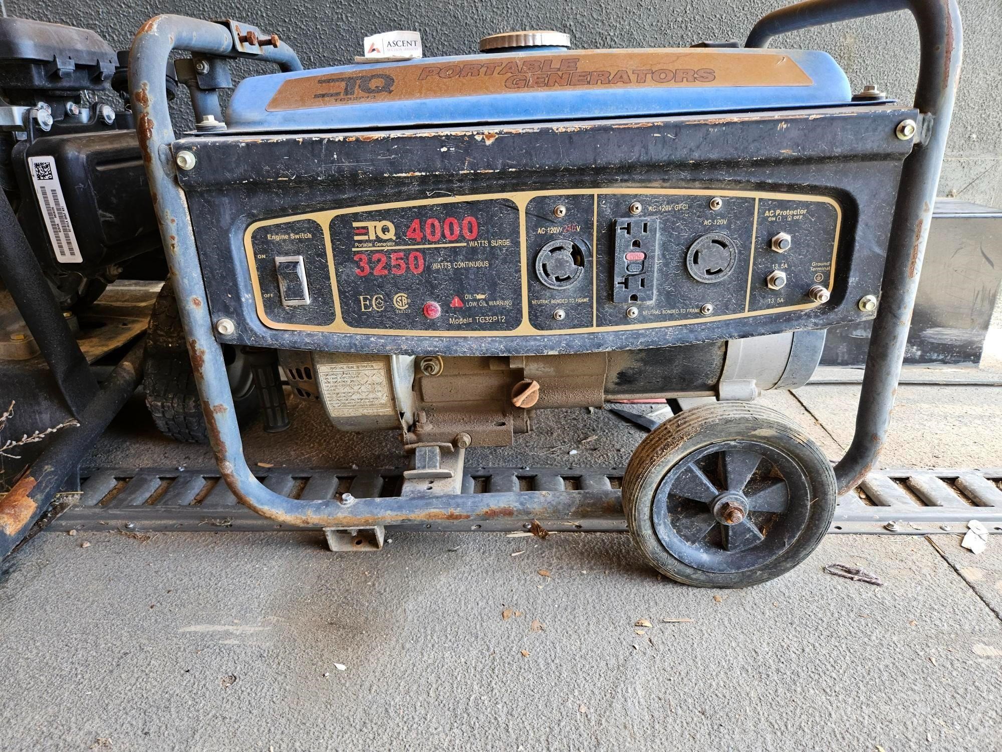 ETQ Portable Gas Generator- Untested