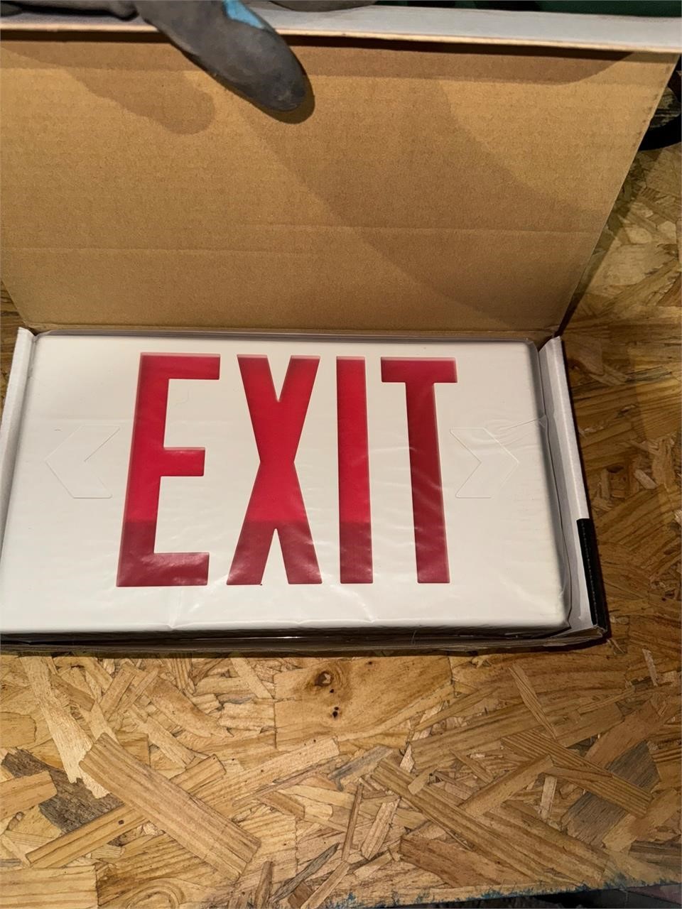 Exit sign