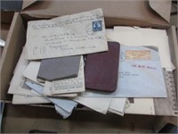 SMALL BOXLOT OF OLD PAPERWORK