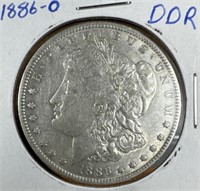 1886-O DDR Silver Morgan Dollar