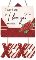 Two TOARTi Valentines Day Wooden Decor Signs