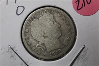 1908-O Barber Silver Quarter