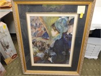 FRAMED PRINT-RENOIR-LA PREMIERE SORTIE (1877)