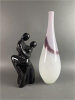 Haeger Sculpture & Blown Glass Vase